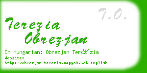 terezia obrezjan business card